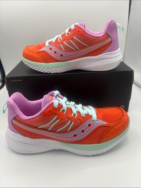 Saucony Endorphin KDZ 2.0 Girls Orange & Pink Sneakers Size 3.0 NWT